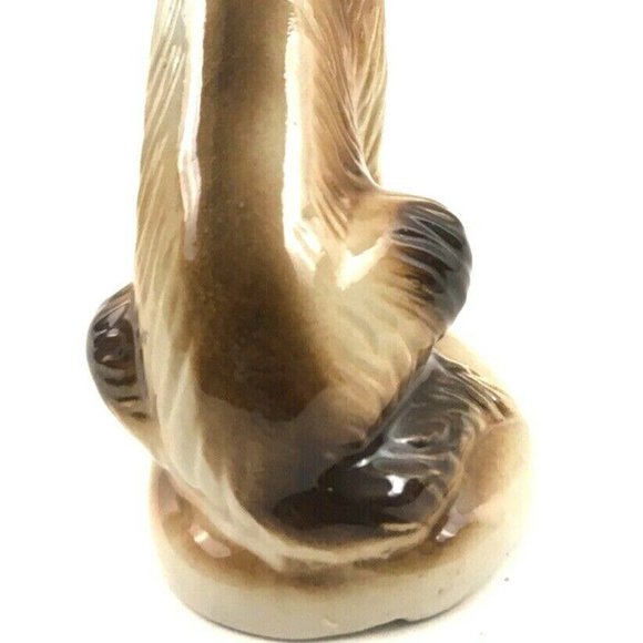 Vintage Brazilian Porcelain Figurine:  German Shepherd. 8 x 5 inches. VGC! - Picture 5 of 7